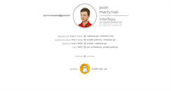 Desktop Screenshot of piotrmartyniak.pl